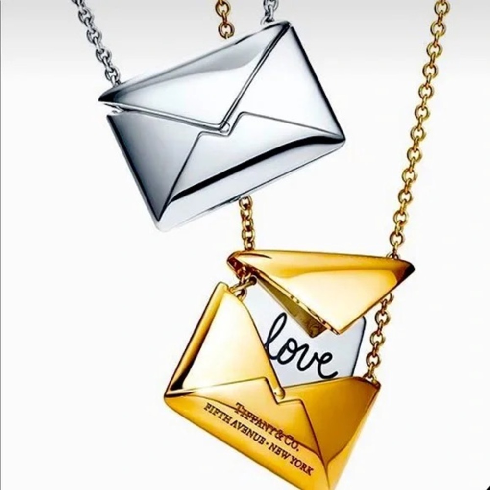 Tiffany & Co. Sweet Nothings Envelope Necklace (Silver)